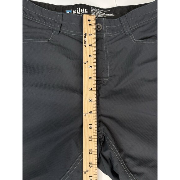 Kuhl Mutiny River Shorts Men’s 36 10” Inseam Grey Black Outdoor Technical - Picture 9 of 12